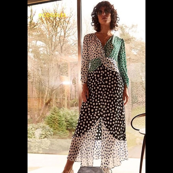 RIXO LONDON Chelsea psychedelic tulip spot… - Picture 1 of 13